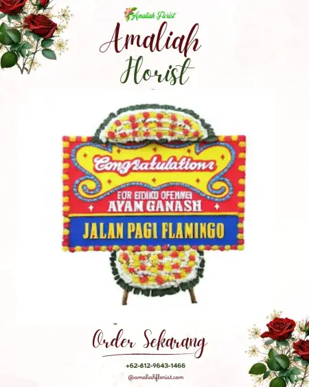 Sewa Papan Bunga Sagerat Weru Dua